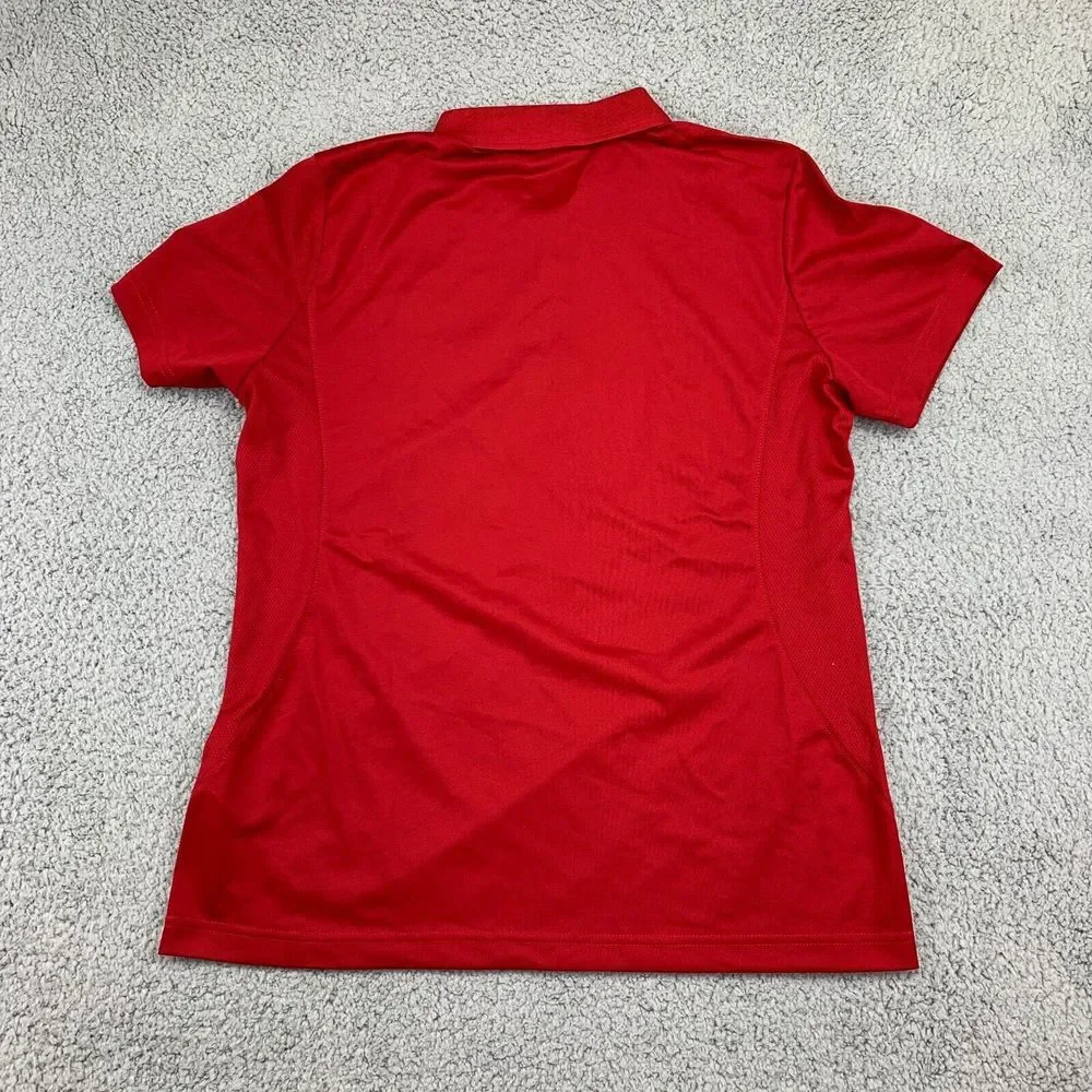Extreme Performance Polo Shirt Women's Large Red Short Sleeve Golf‎ Rugby NEW